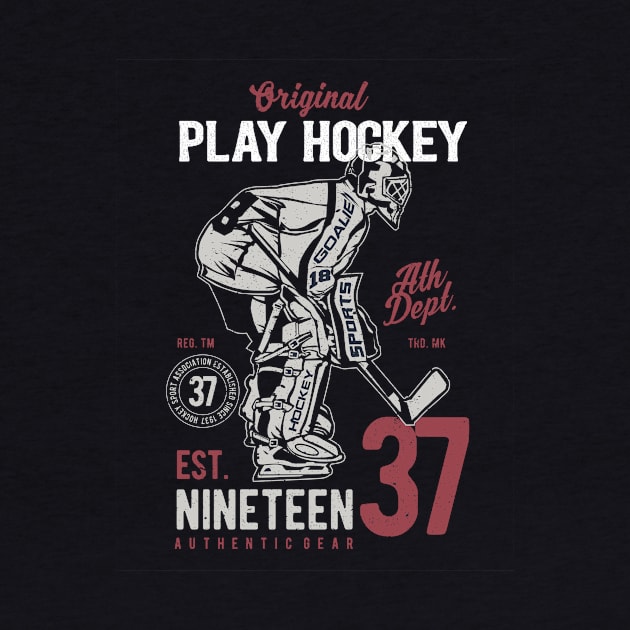 Vintage Hockey by letnothingstopyou